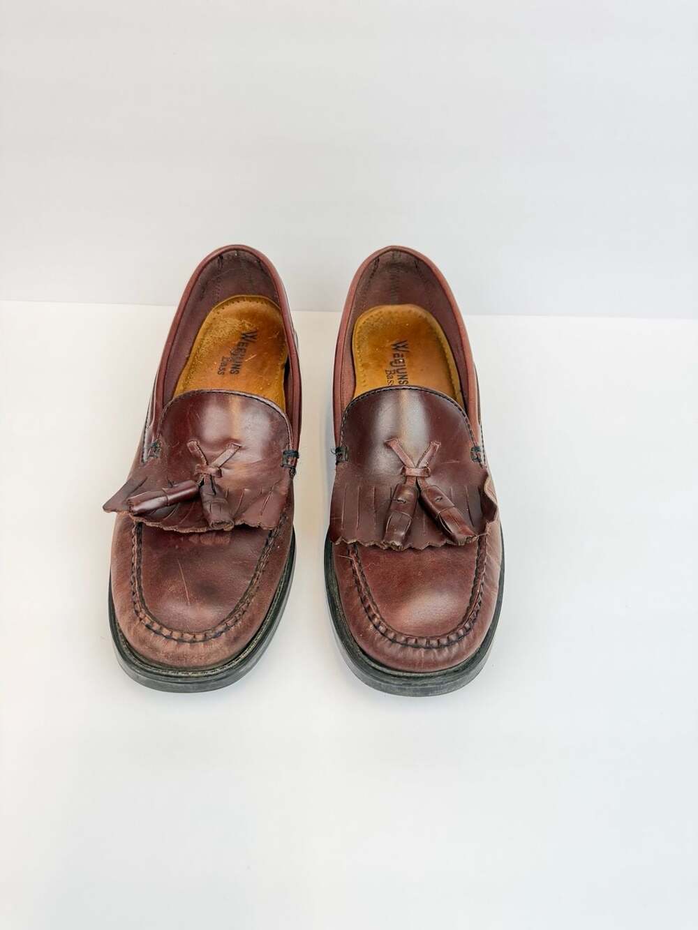 G.H. Bass & Co. Weejuns Marietta II Leather Tassel Kiltie Loafers Sz 7 M